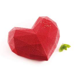 amore origami geometric heart mould - Large
